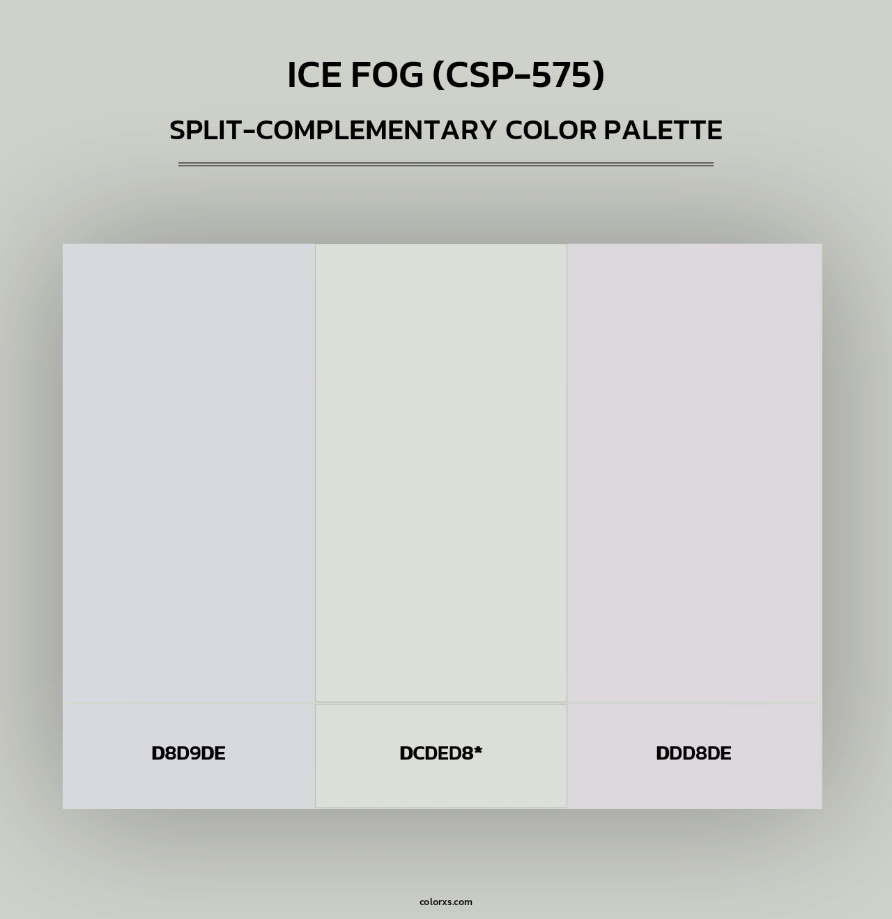 Ice Fog (CSP-575) - Split-Complementary Color Palette