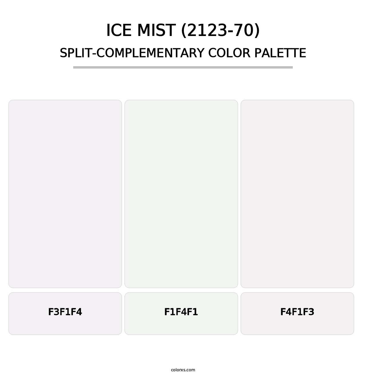 Ice Mist (2123-70) - Split-Complementary Color Palette