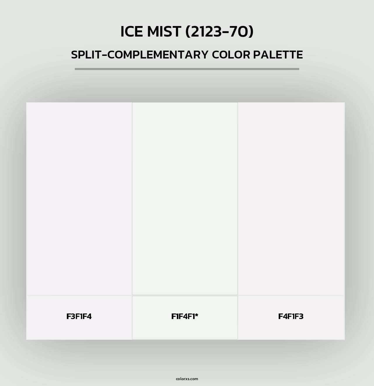 Ice Mist (2123-70) - Split-Complementary Color Palette
