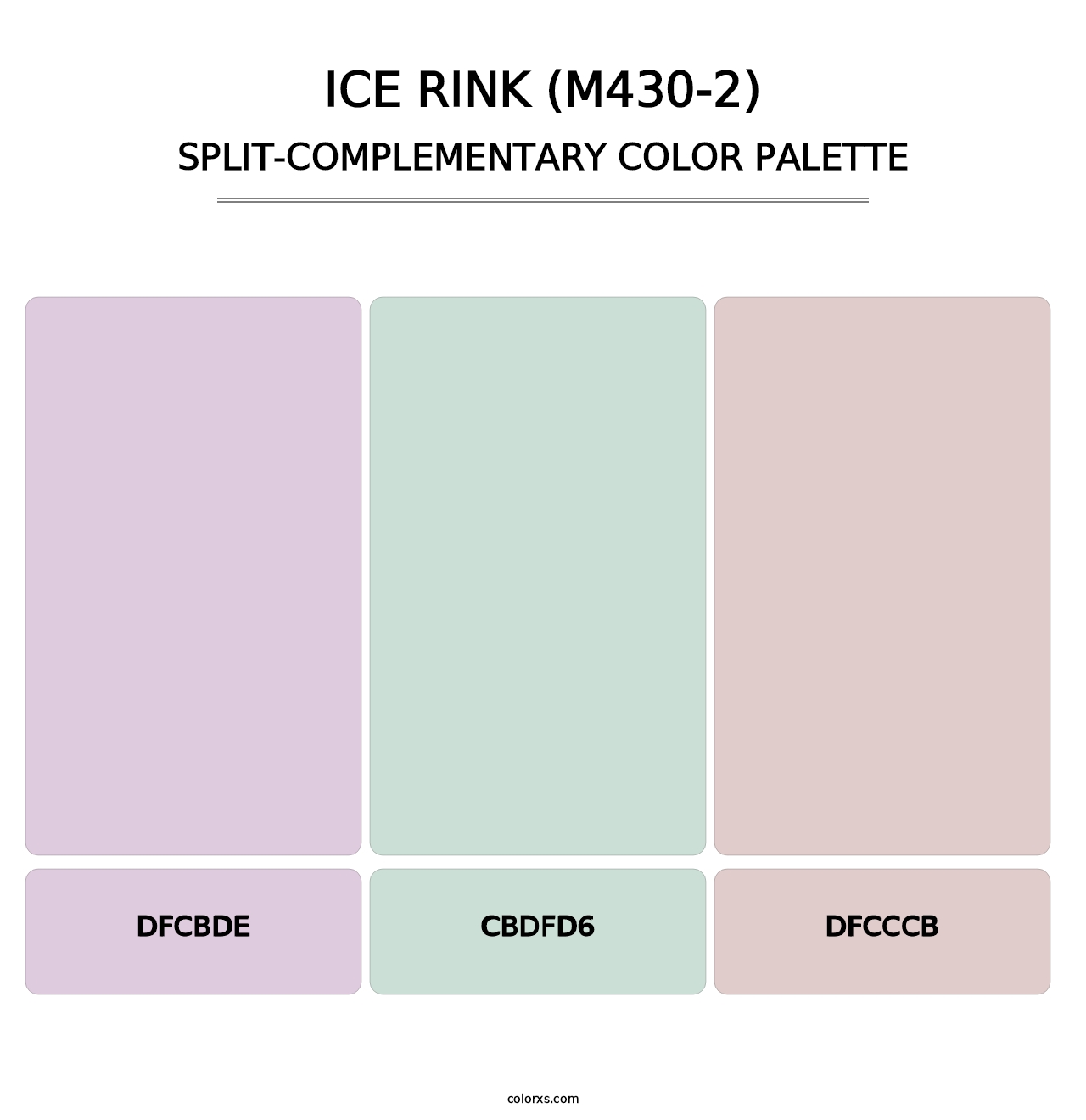 Ice Rink (M430-2) - Split-Complementary Color Palette