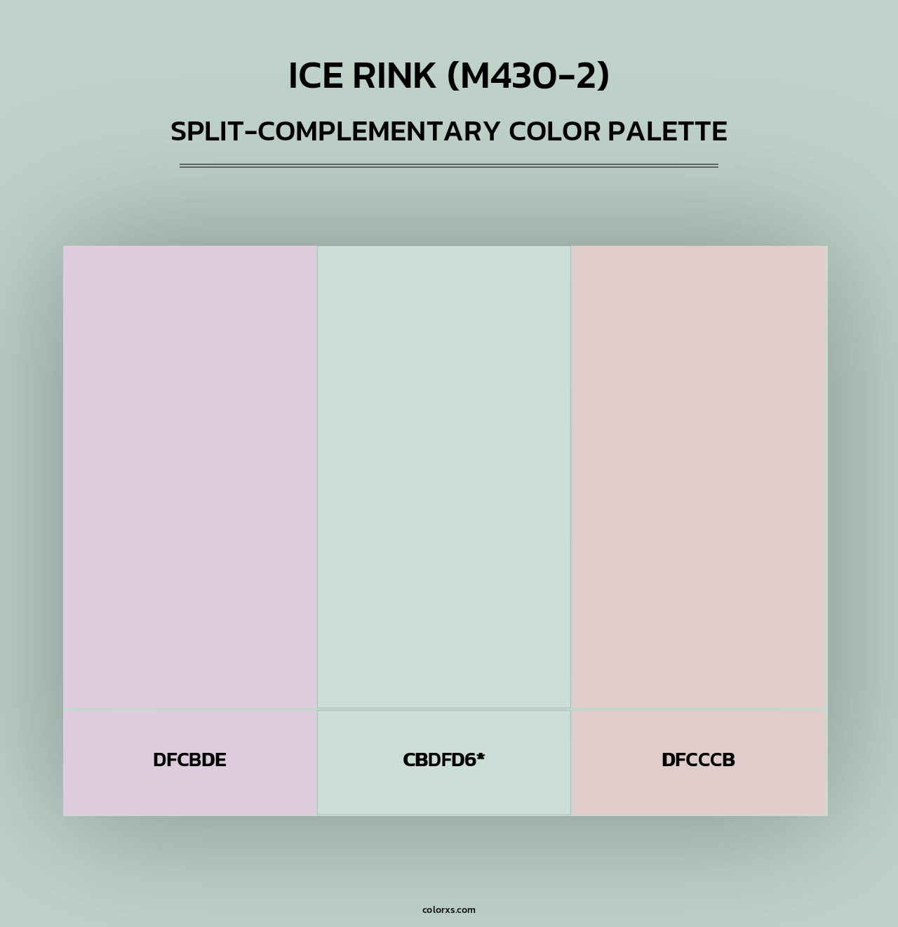 Ice Rink (M430-2) - Split-Complementary Color Palette