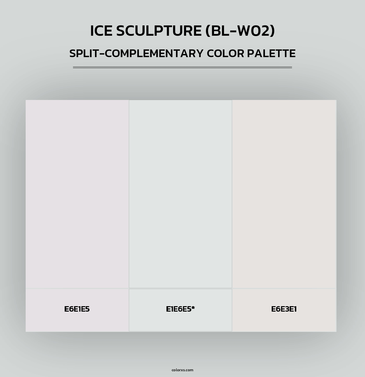 Ice Sculpture (BL-W02) - Split-Complementary Color Palette