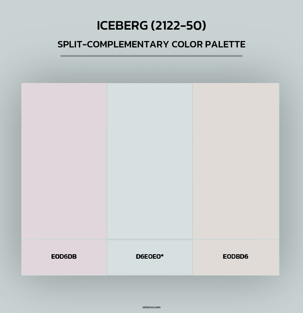 Iceberg (2122-50) - Split-Complementary Color Palette