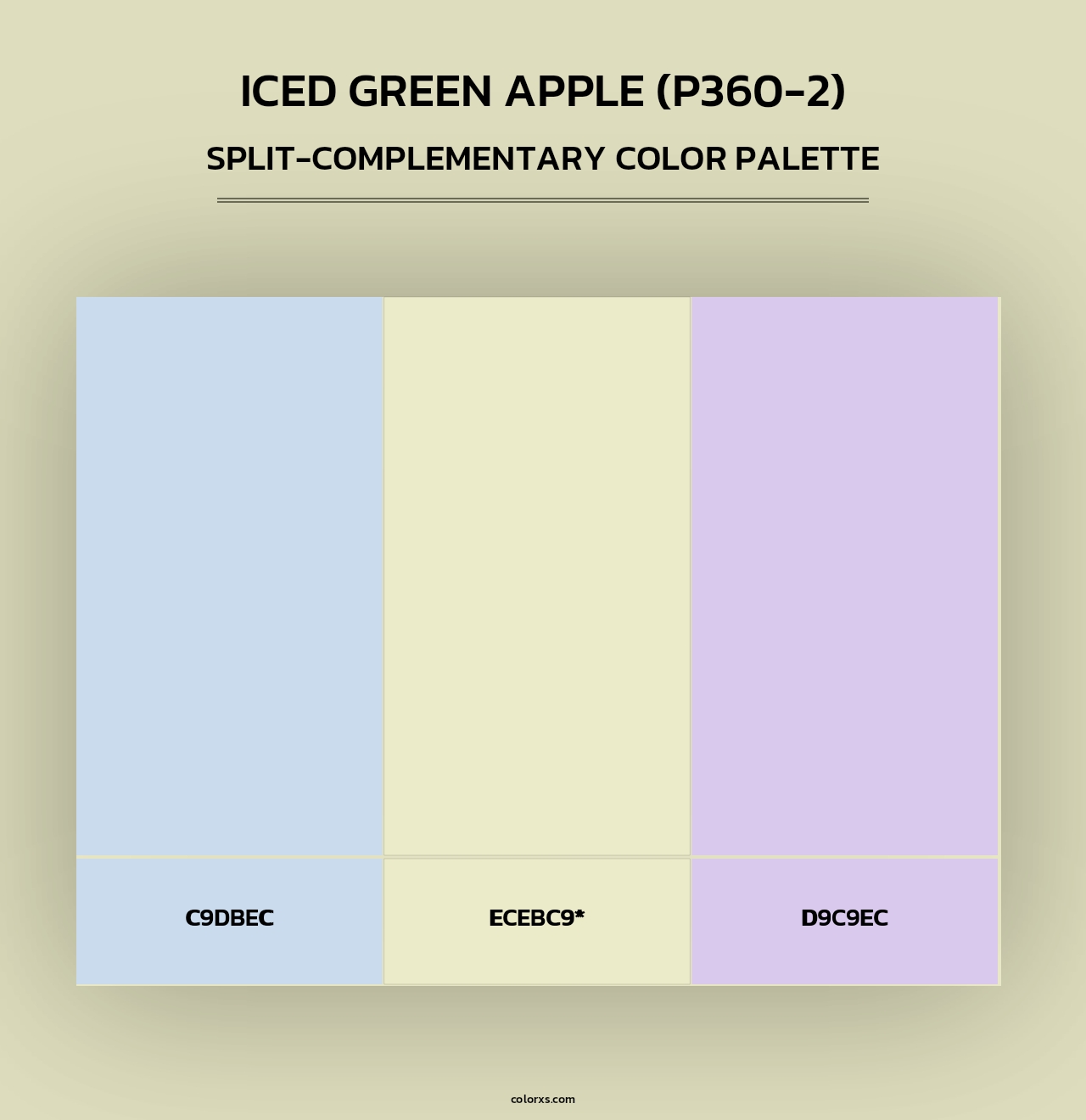 Iced Green Apple (P360-2) - Split-Complementary Color Palette