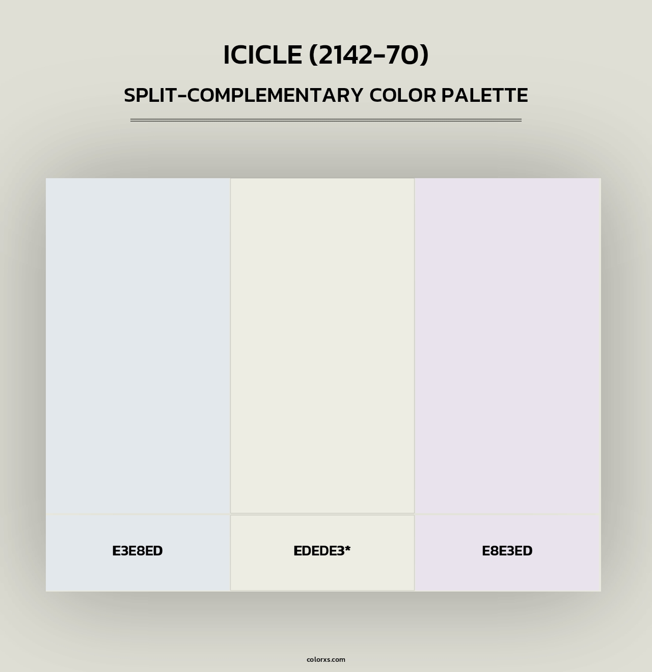 Icicle (2142-70) - Split-Complementary Color Palette