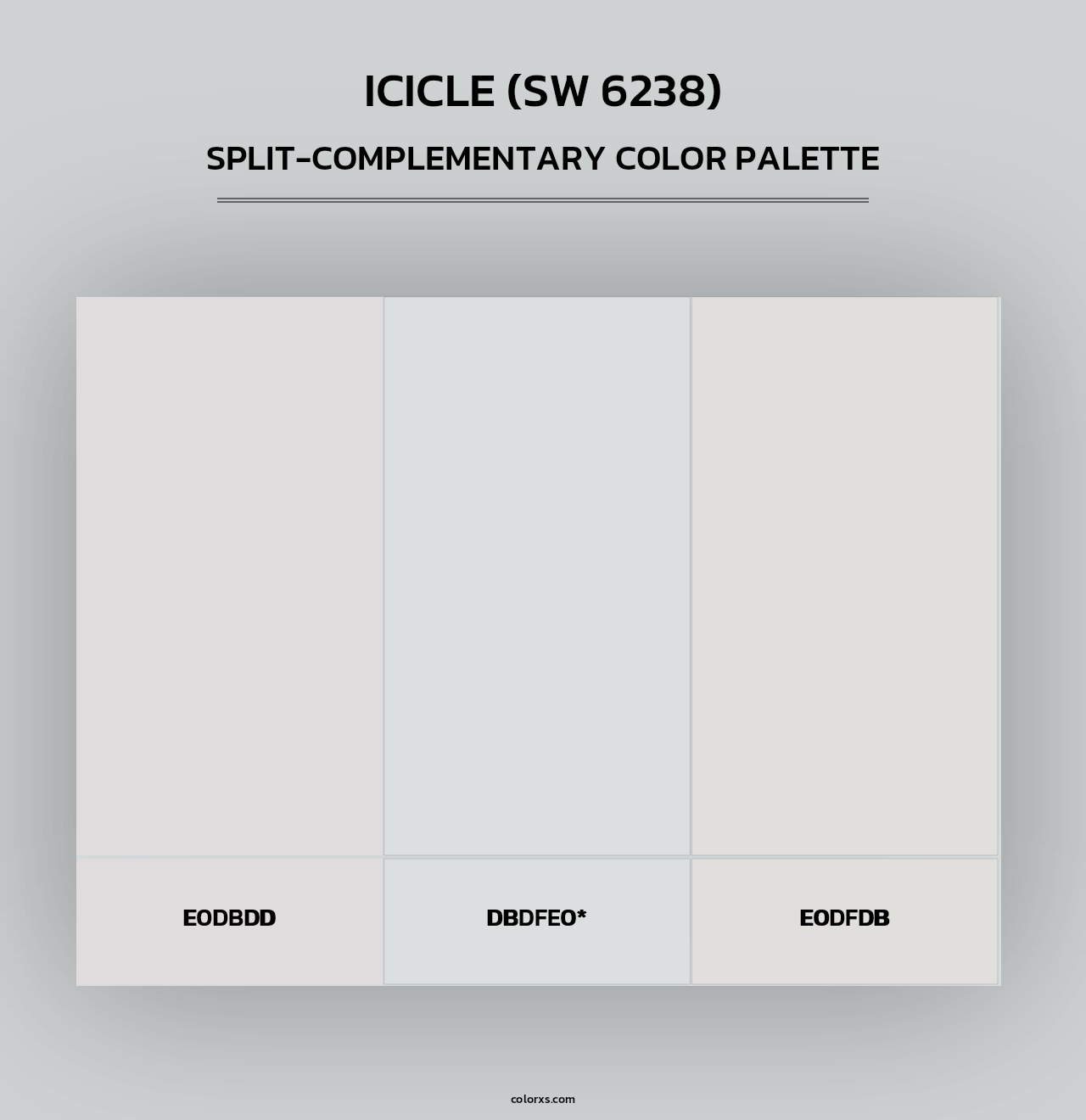 Icicle (SW 6238) - Split-Complementary Color Palette