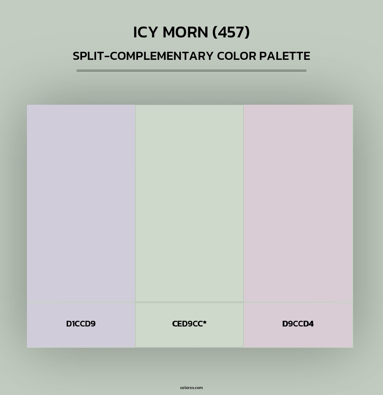 Icy Morn (457) - Split-Complementary Color Palette
