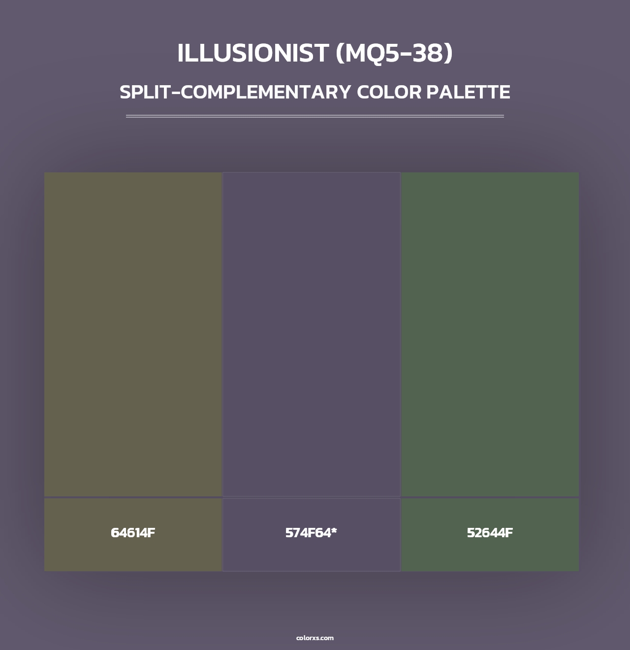 Illusionist (MQ5-38) - Split-Complementary Color Palette