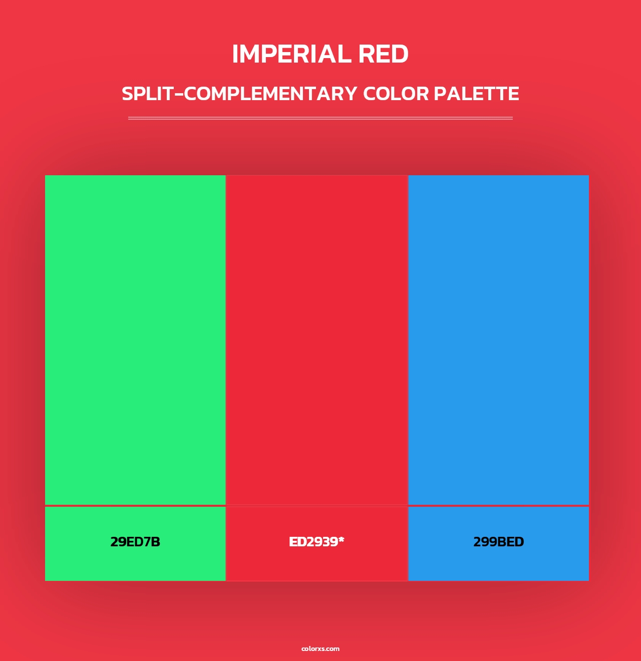 Imperial Red - Split-Complementary Color Palette