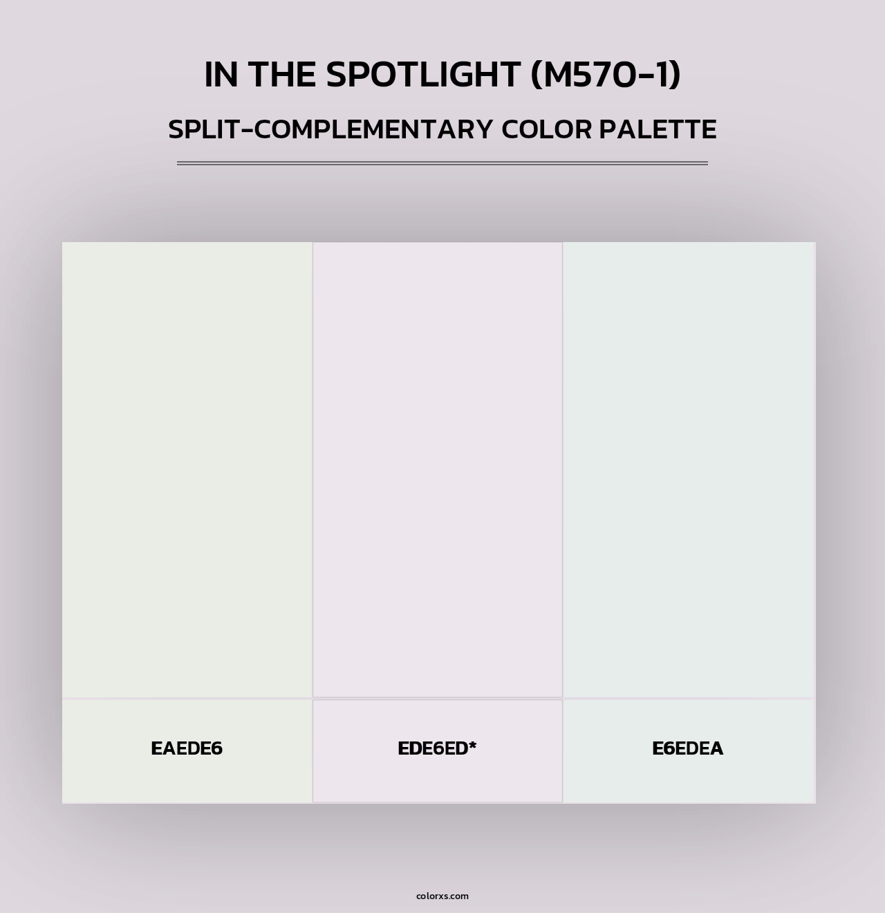 In The Spotlight (M570-1) - Split-Complementary Color Palette