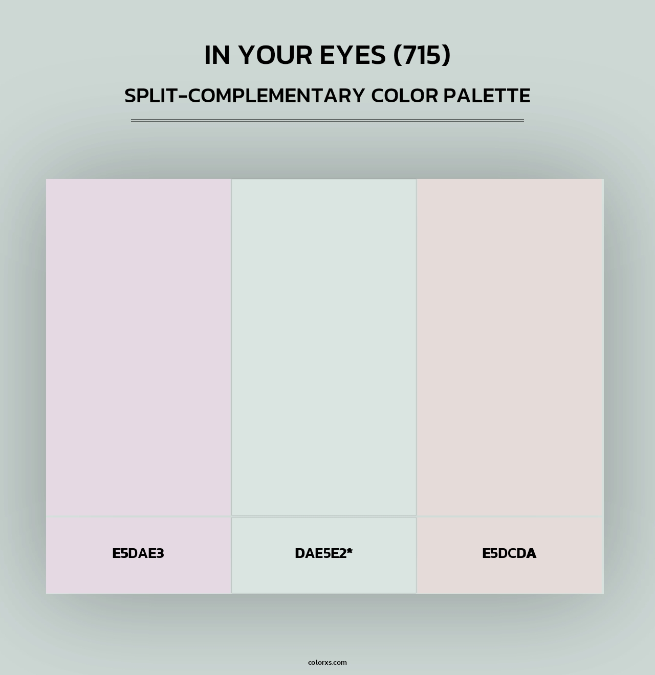 In Your Eyes (715) - Split-Complementary Color Palette