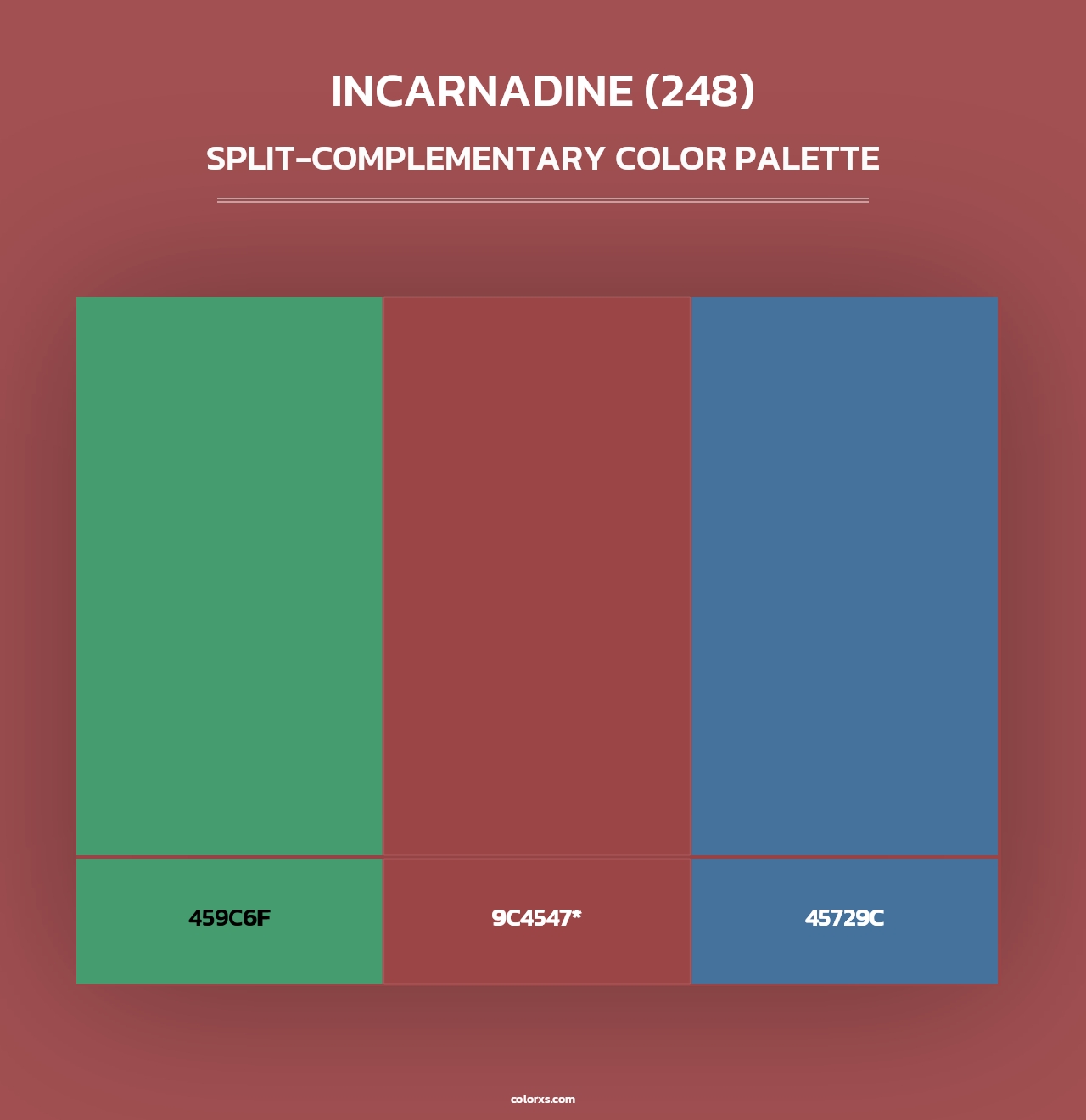 Incarnadine (248) - Split-Complementary Color Palette