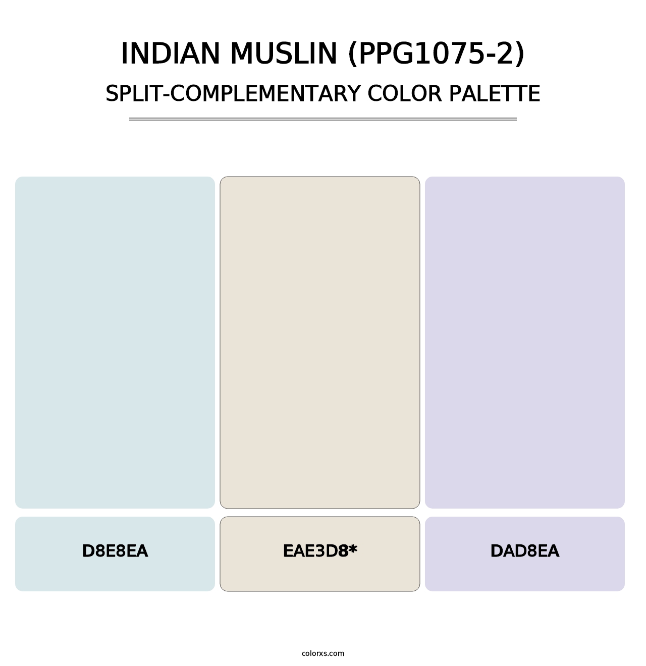 Indian Muslin (PPG1075-2) - Split-Complementary Color Palette