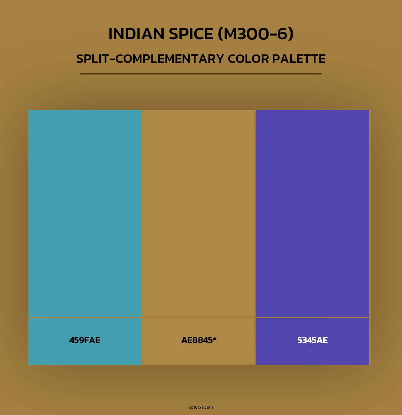 Indian Spice (M300-6) - Split-Complementary Color Palette