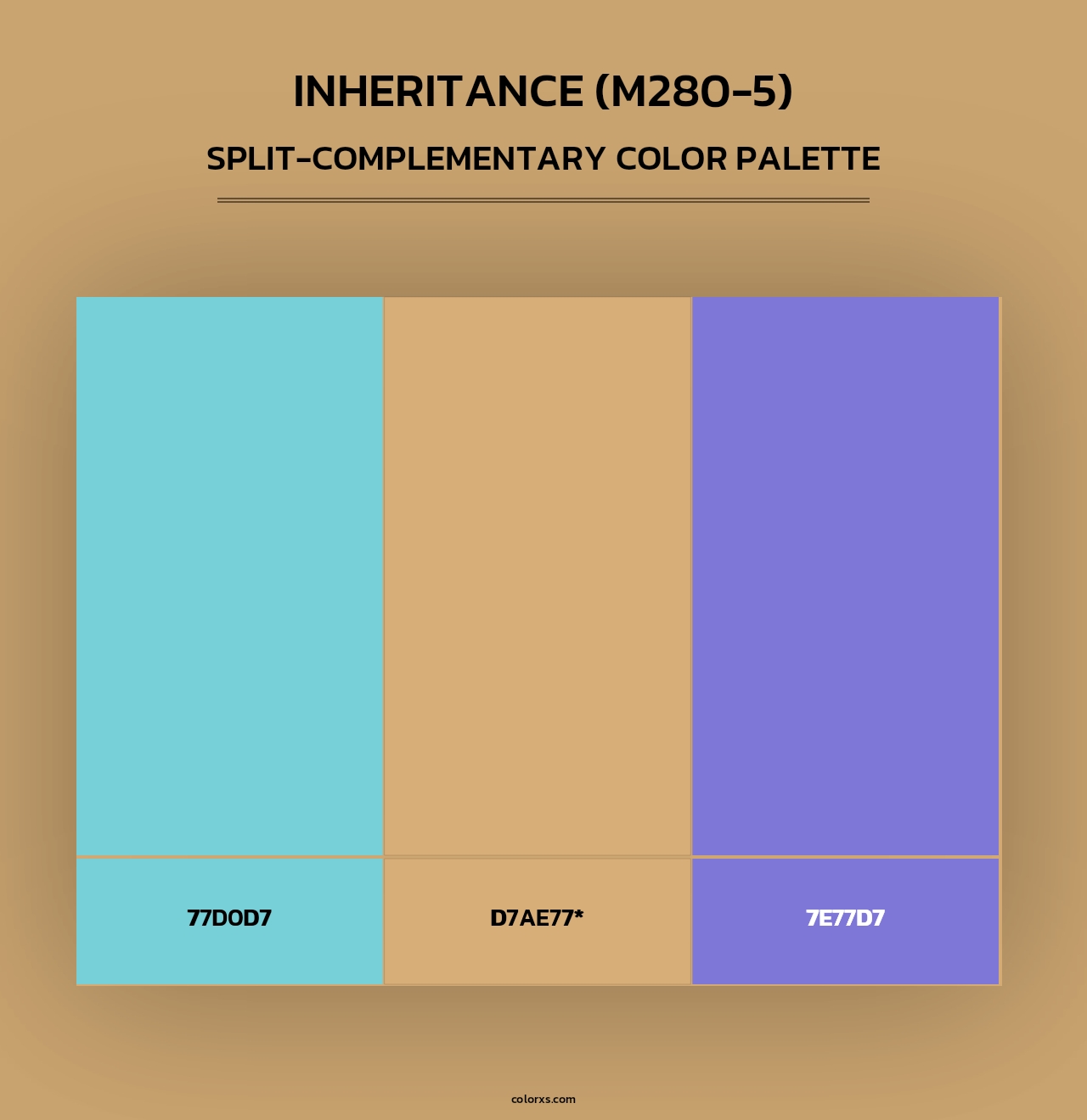 Inheritance (M280-5) - Split-Complementary Color Palette