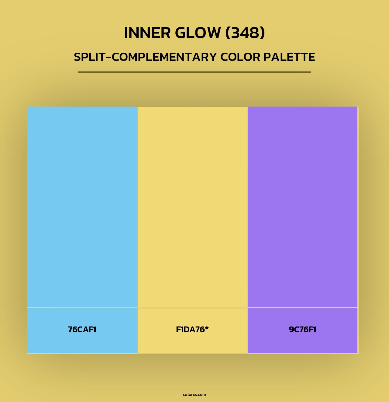 Inner Glow (348) - Split-Complementary Color Palette