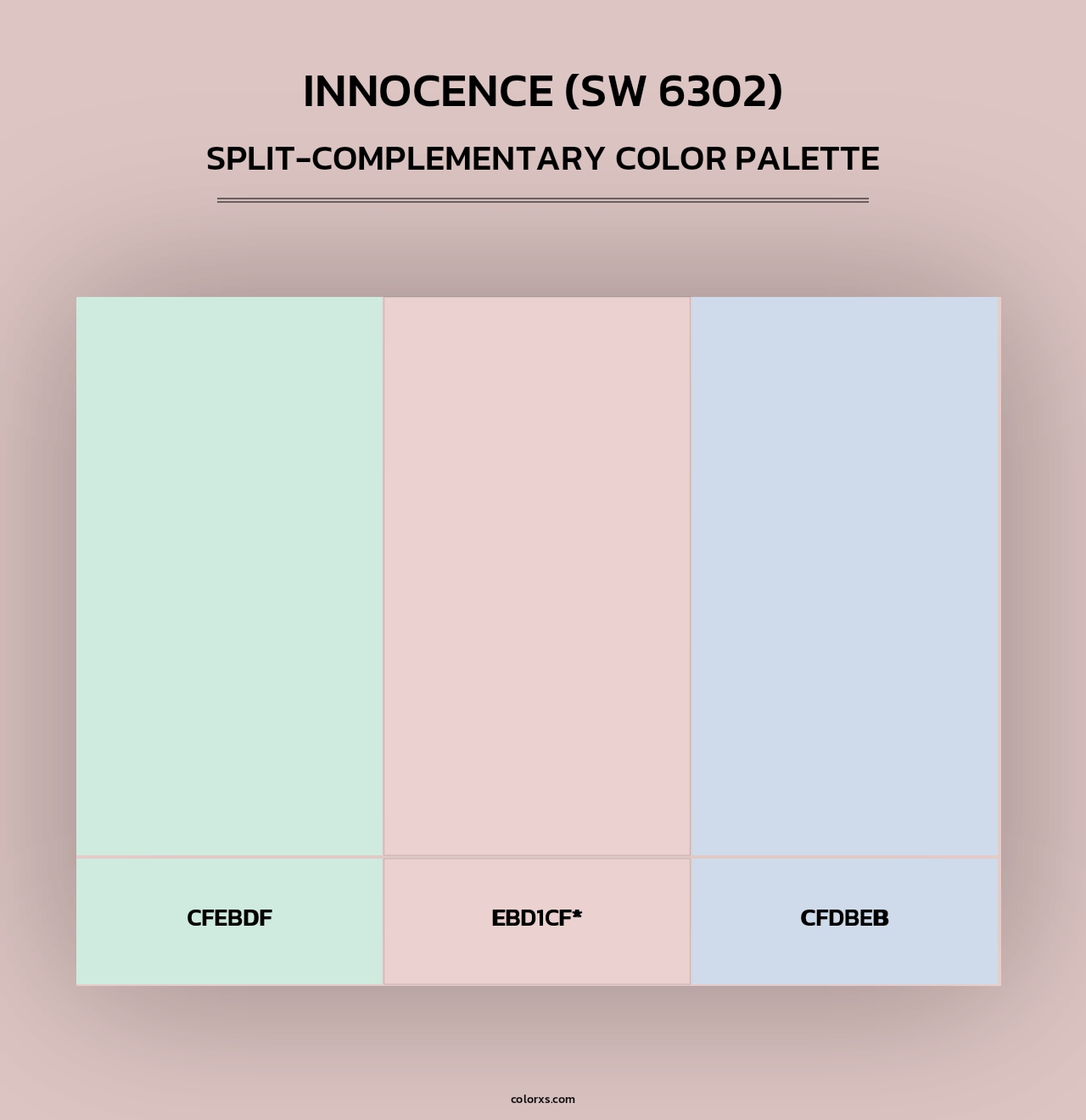 Innocence (SW 6302) - Split-Complementary Color Palette