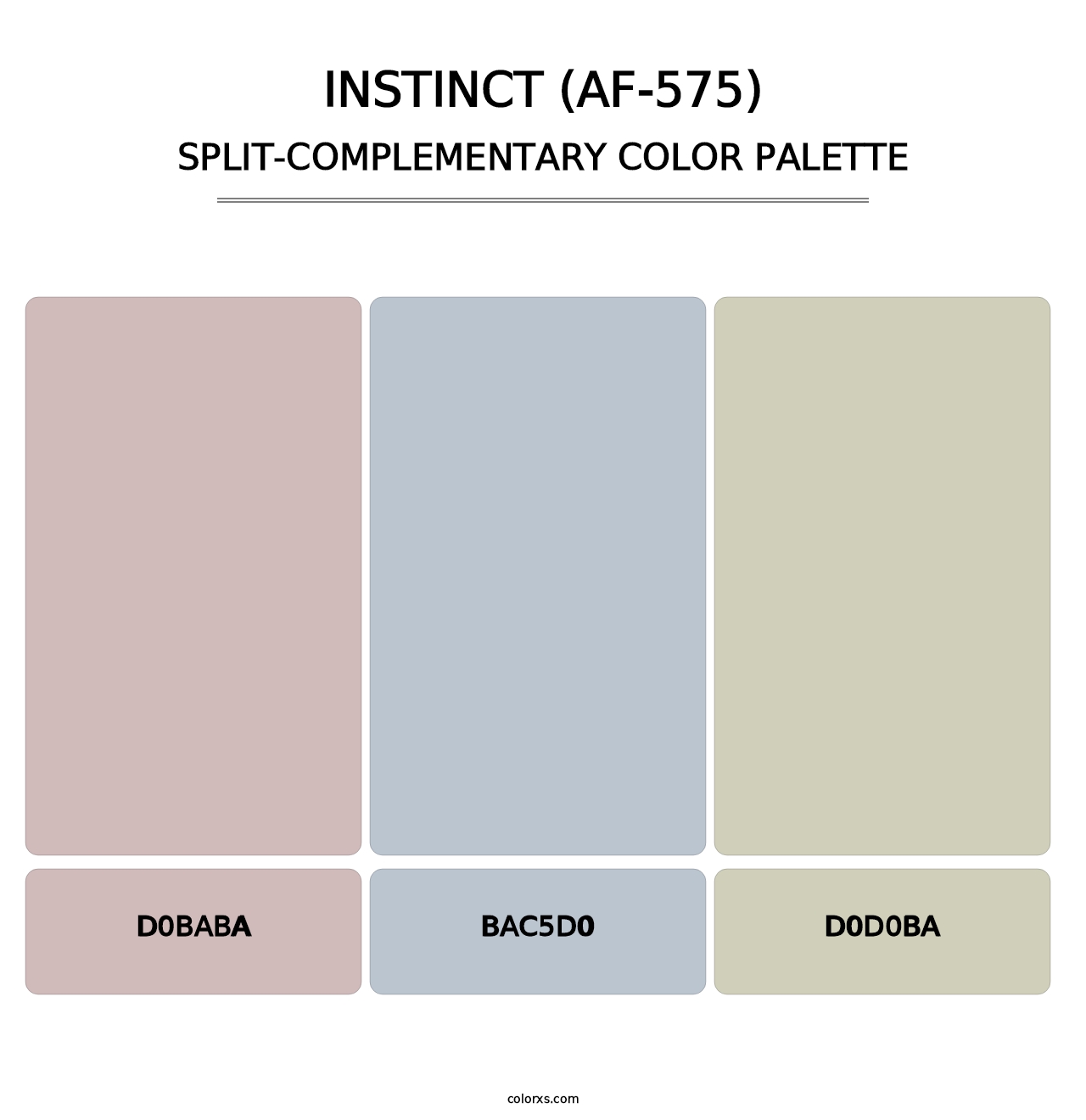 Instinct (AF-575) - Split-Complementary Color Palette