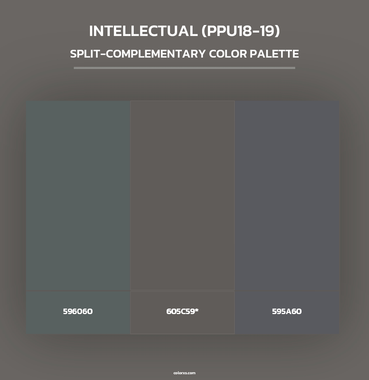 Intellectual (PPU18-19) - Split-Complementary Color Palette