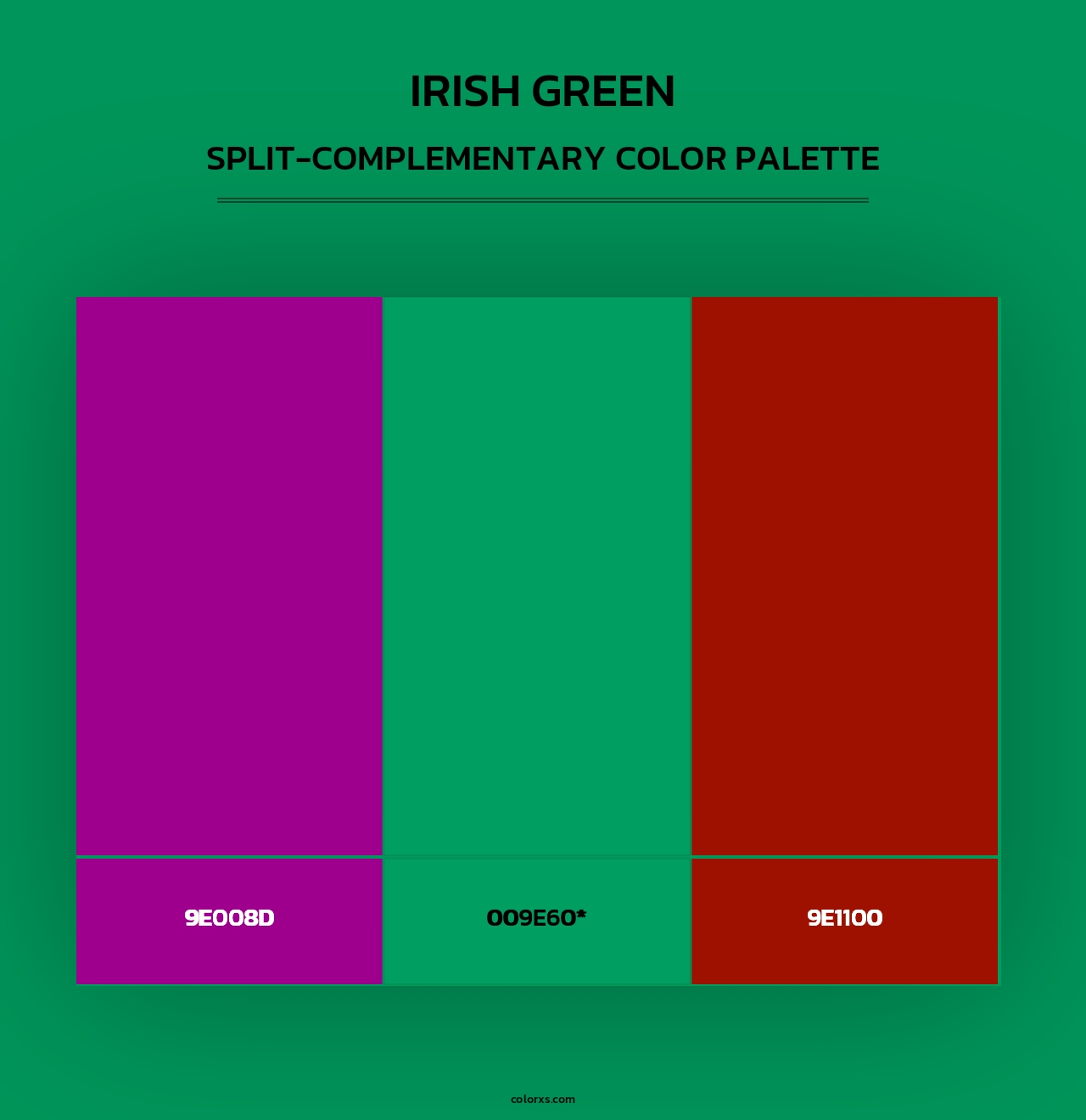 Irish Green - Split-Complementary Color Palette
