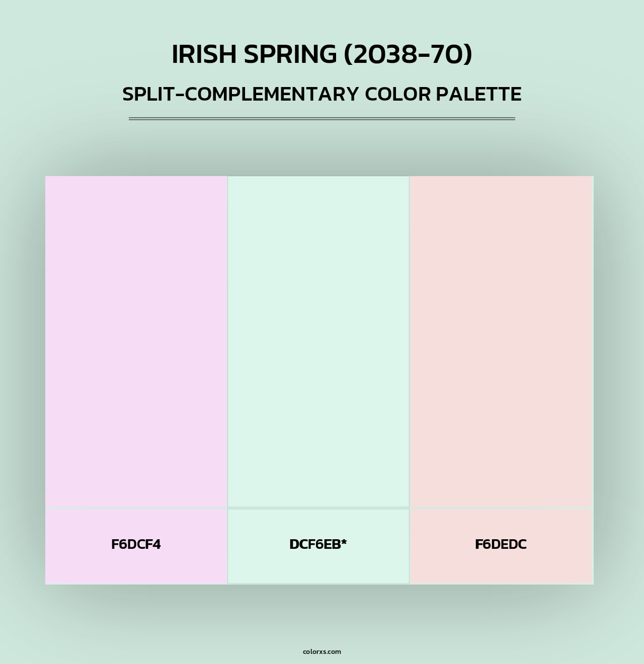 Irish Spring (2038-70) - Split-Complementary Color Palette