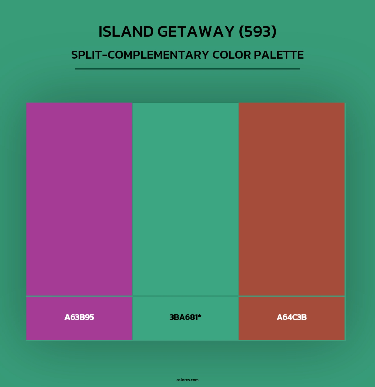 Island Getaway (593) - Split-Complementary Color Palette