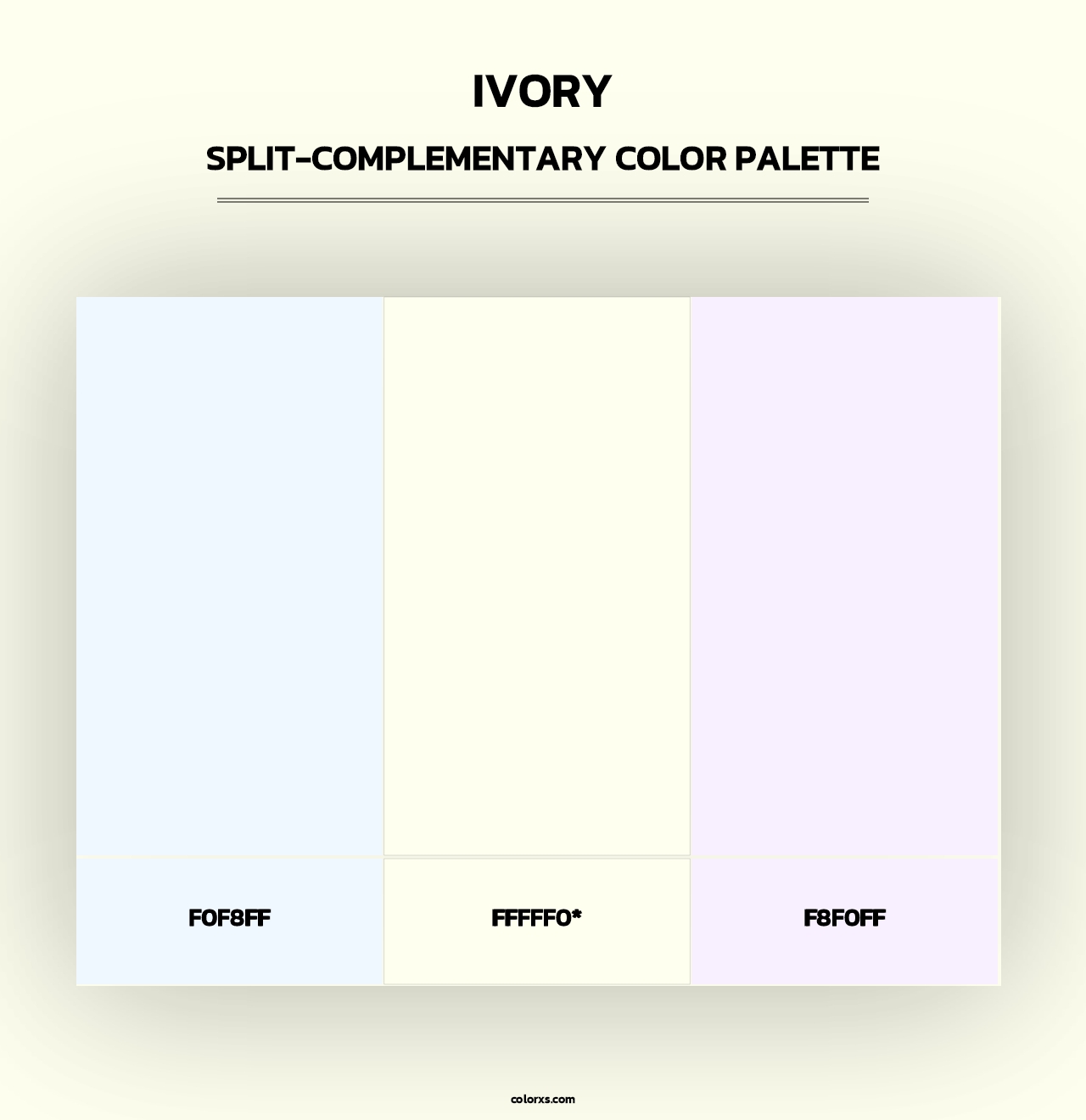Ivory - Split-Complementary Color Palette