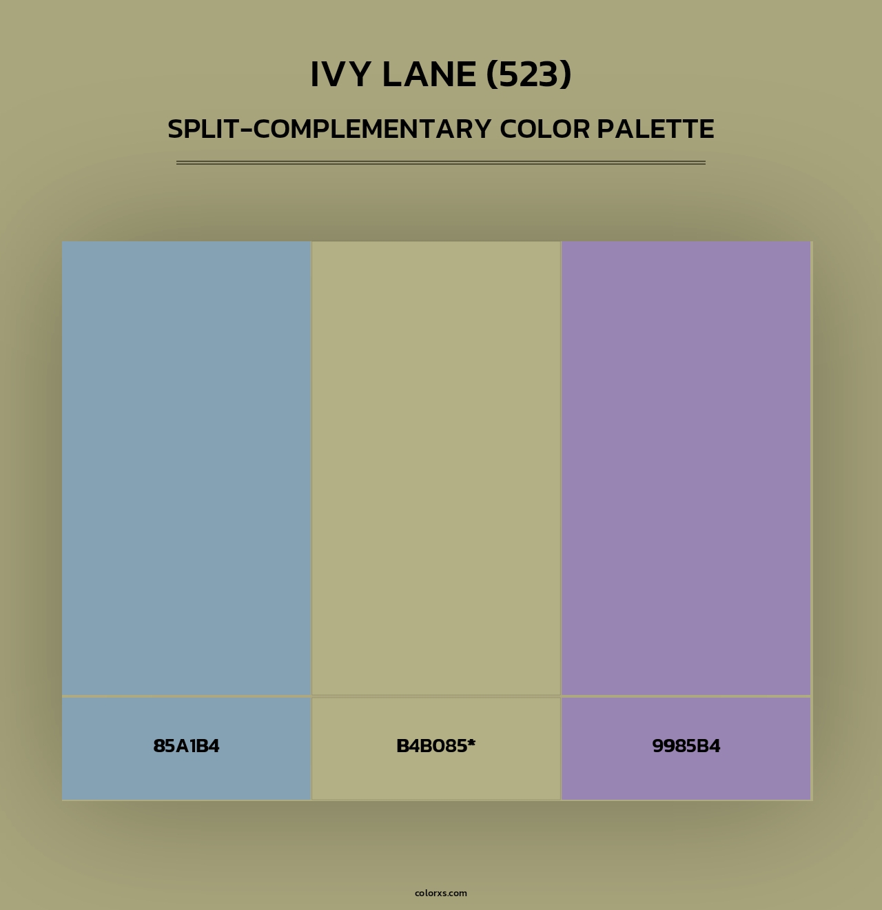 Ivy Lane (523) - Split-Complementary Color Palette