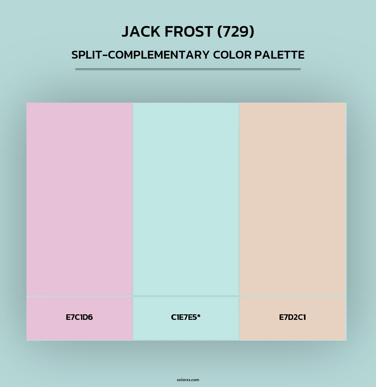 Jack Frost (729) - Split-Complementary Color Palette