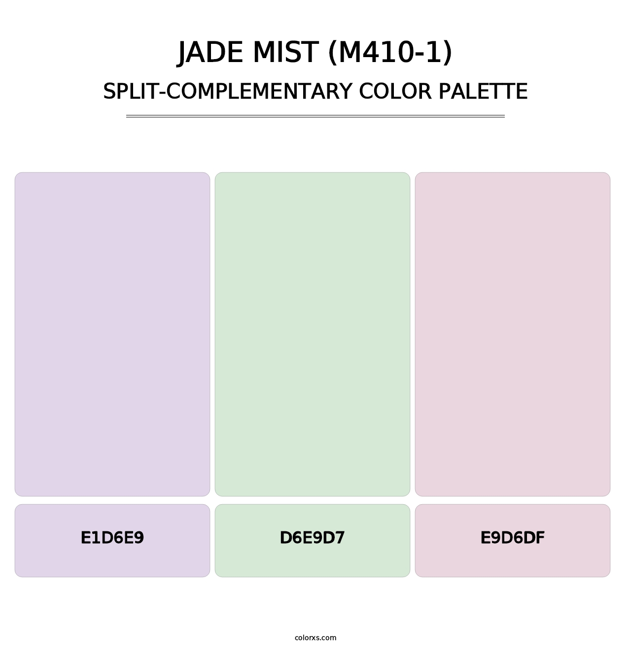 Jade Mist (M410-1) - Split-Complementary Color Palette