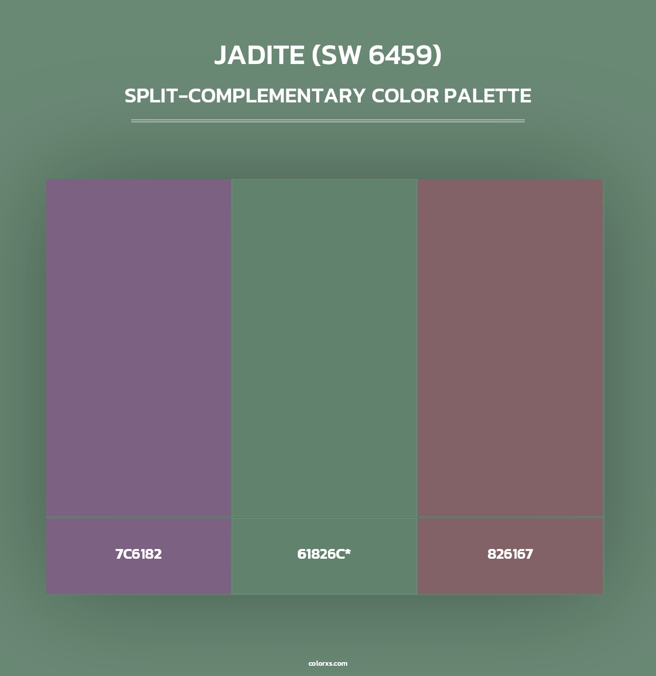 Jadite (SW 6459) - Split-Complementary Color Palette