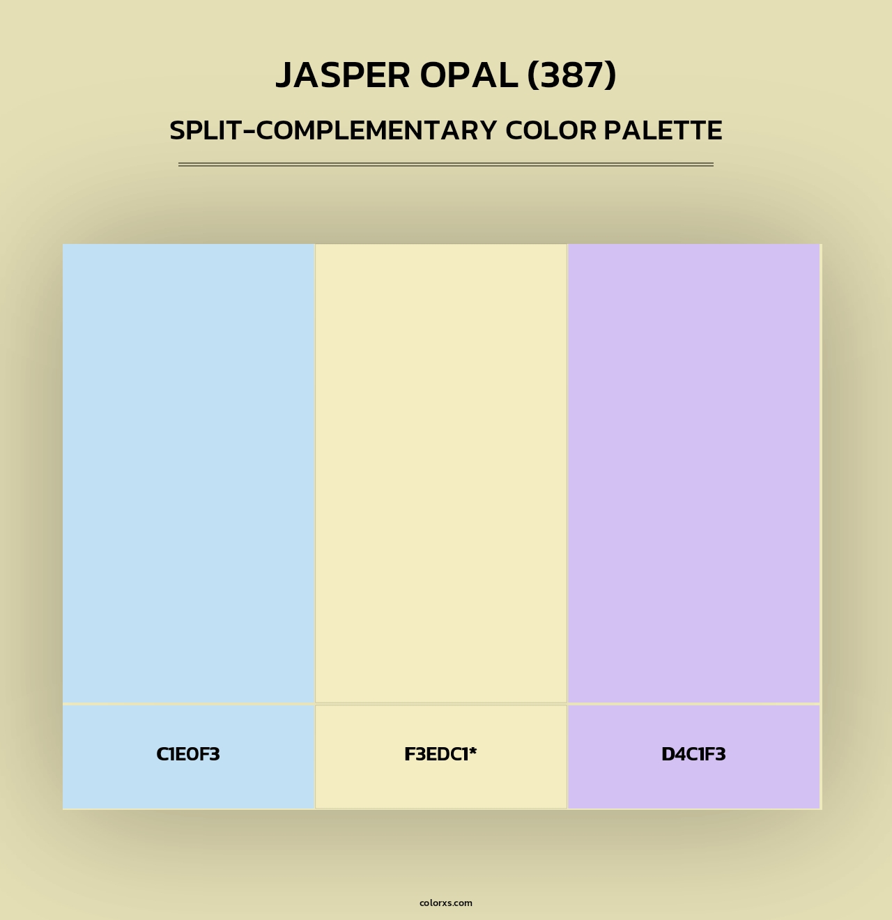 Jasper Opal (387) - Split-Complementary Color Palette