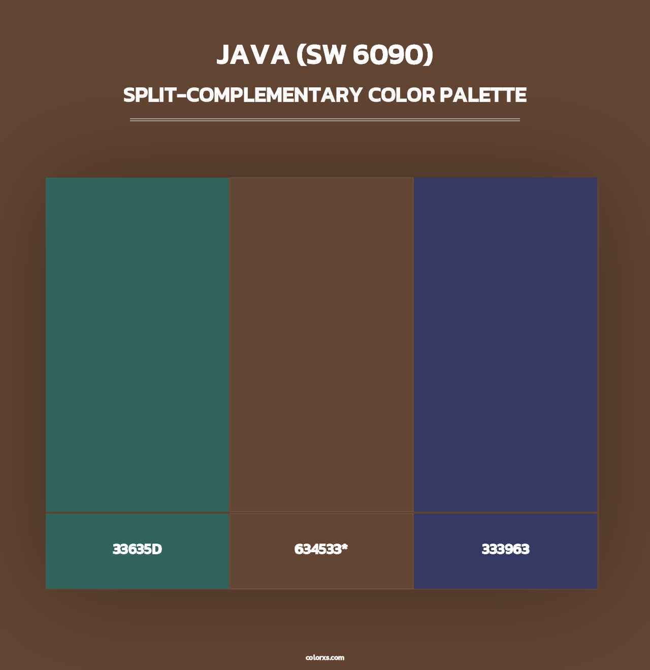 Java (SW 6090) - Split-Complementary Color Palette