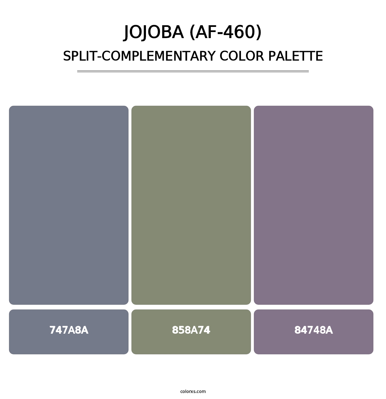 Jojoba (AF-460) - Split-Complementary Color Palette
