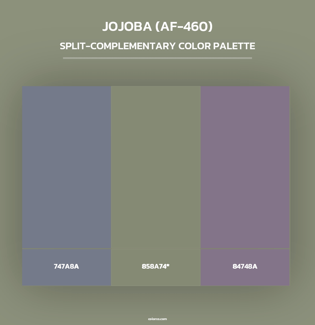 Jojoba (AF-460) - Split-Complementary Color Palette