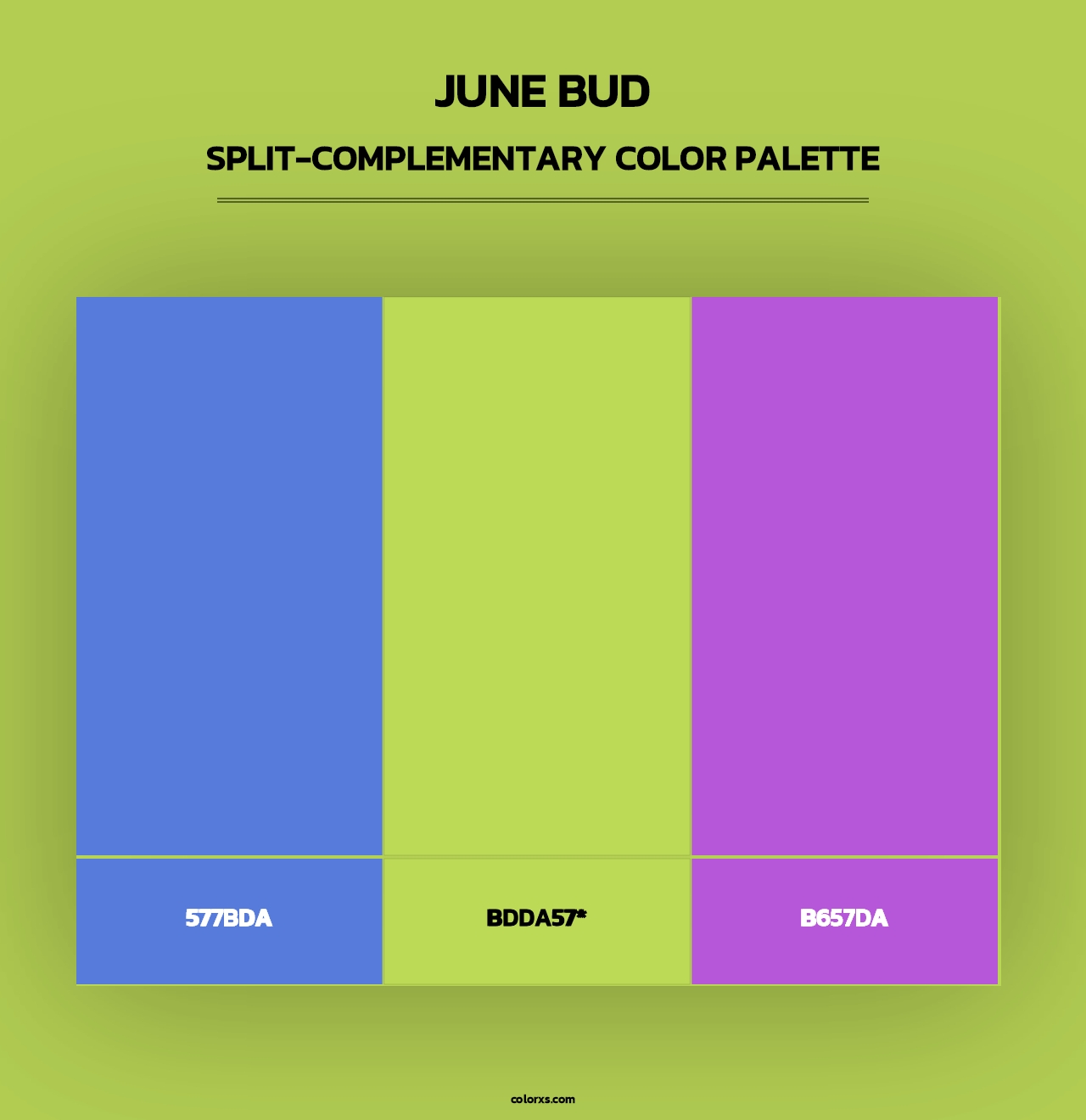 June Bud - Split-Complementary Color Palette