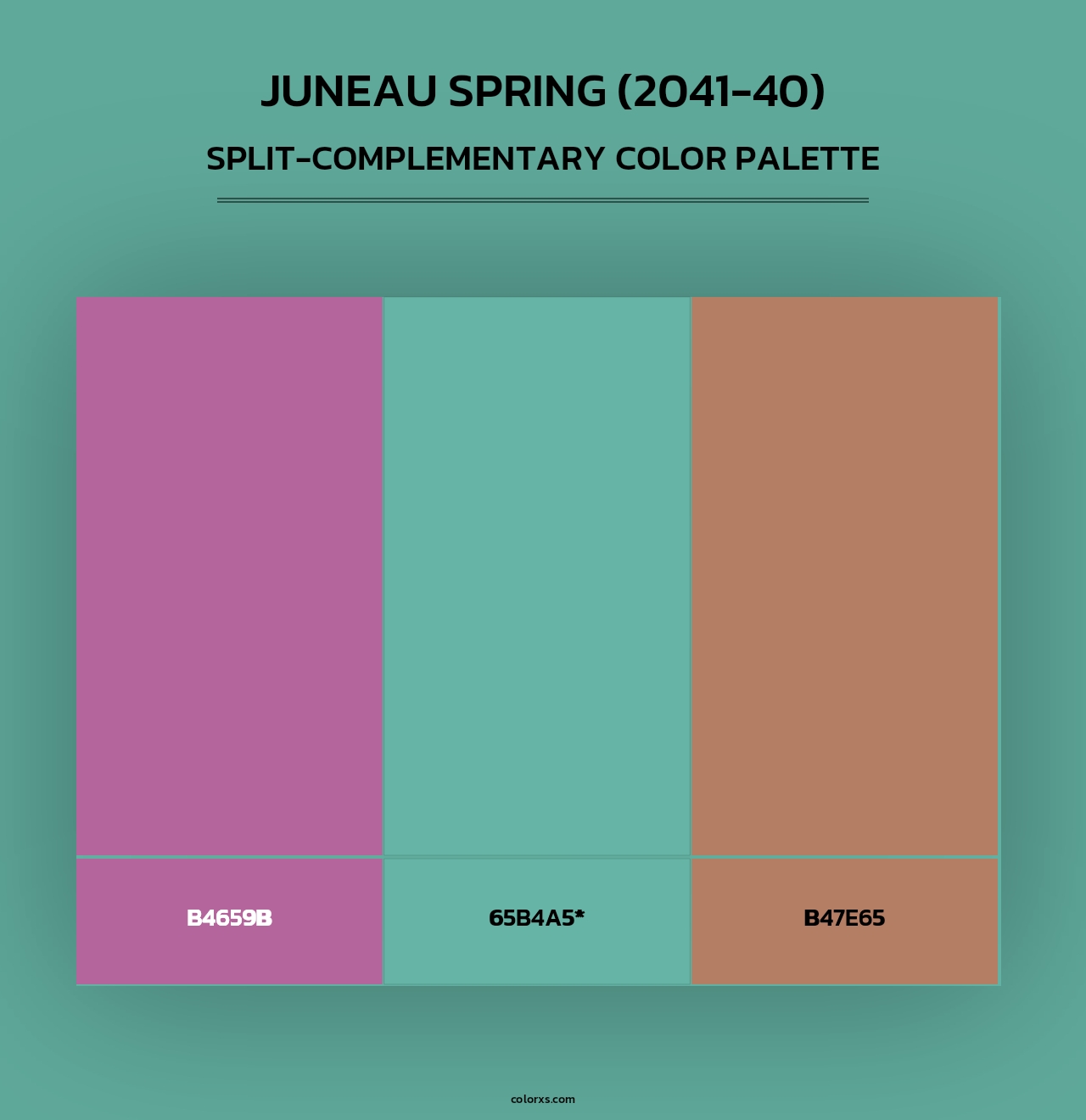 Juneau Spring (2041-40) - Split-Complementary Color Palette