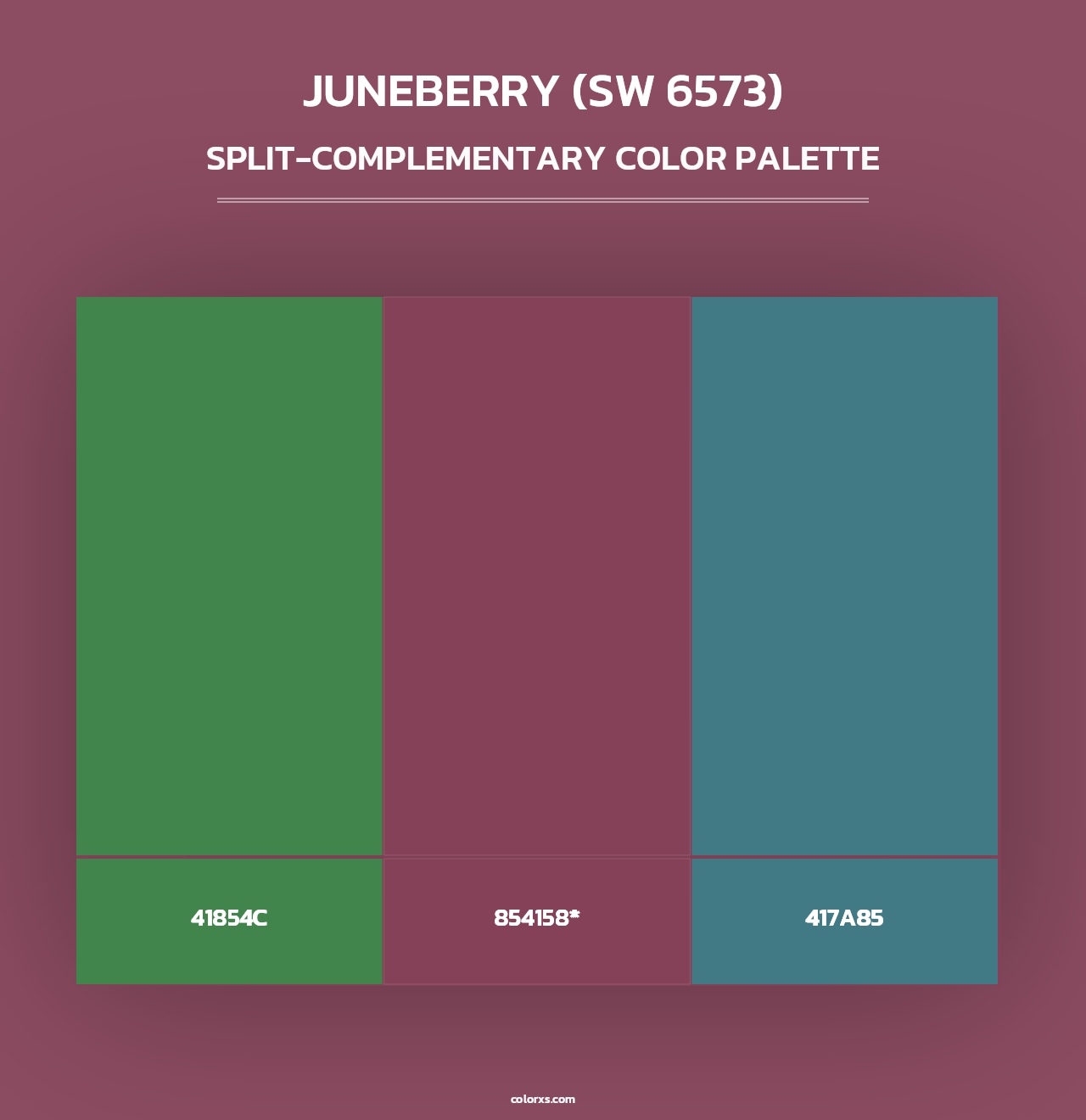 Juneberry (SW 6573) - Split-Complementary Color Palette