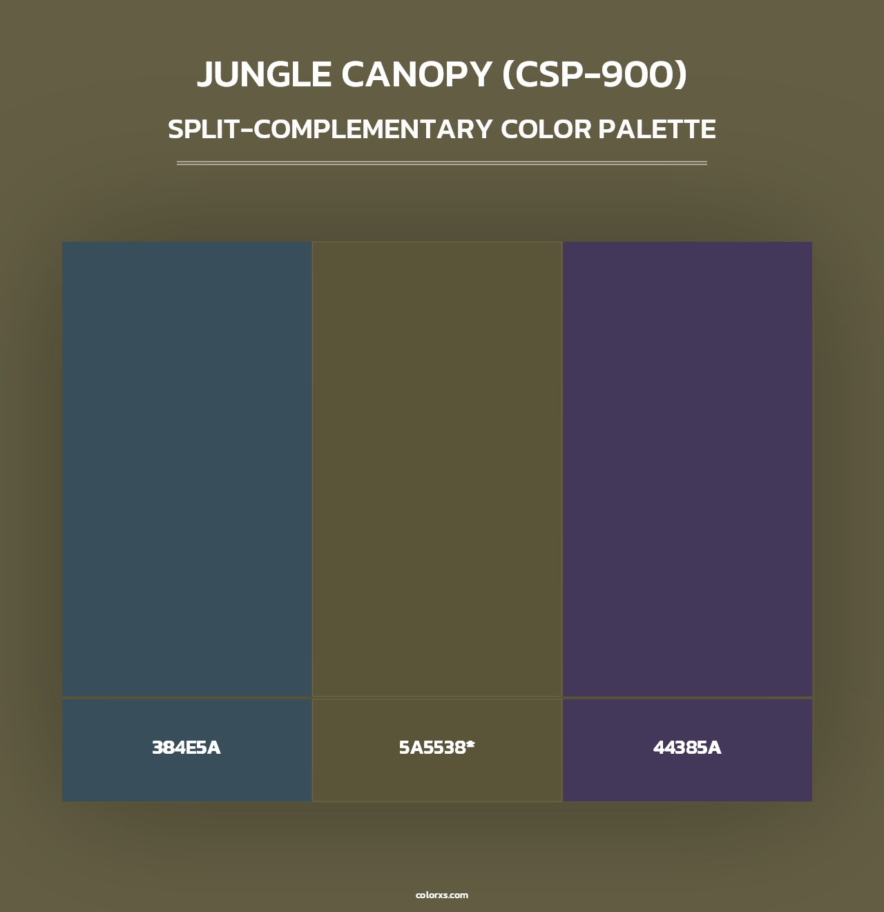 Jungle Canopy (CSP-900) - Split-Complementary Color Palette