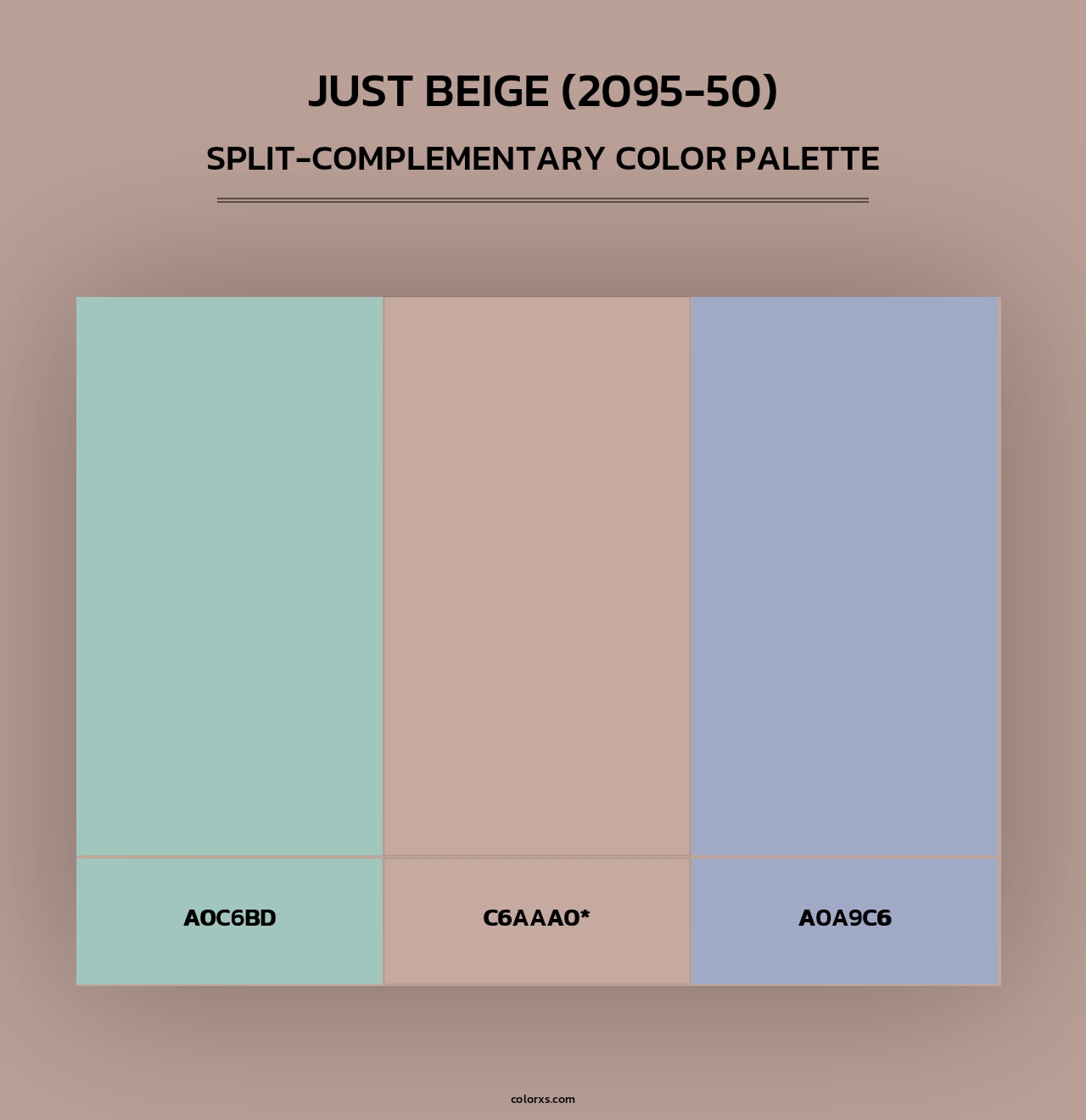 Just Beige (2095-50) - Split-Complementary Color Palette