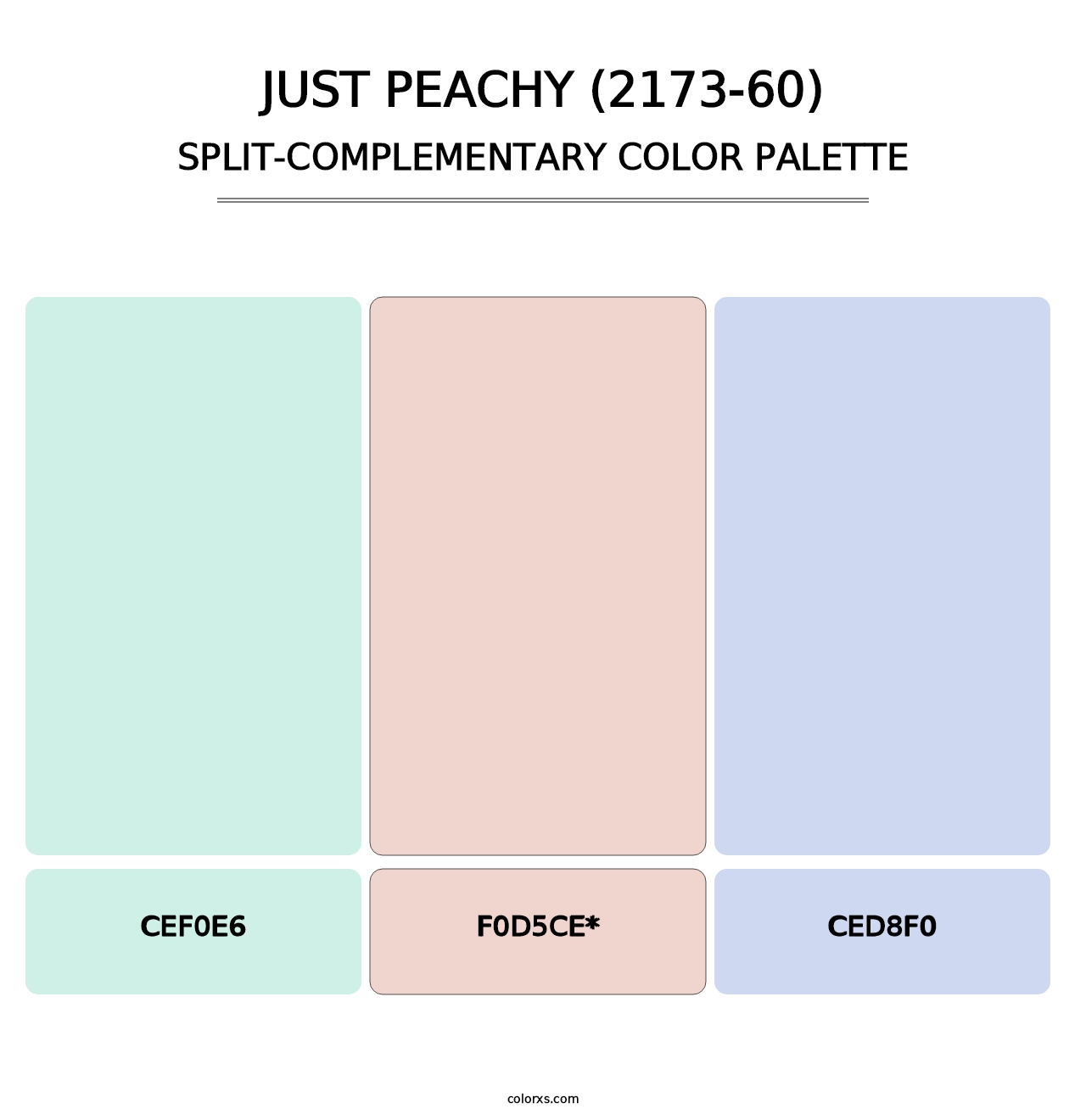Just Peachy (2173-60) - Split-Complementary Color Palette