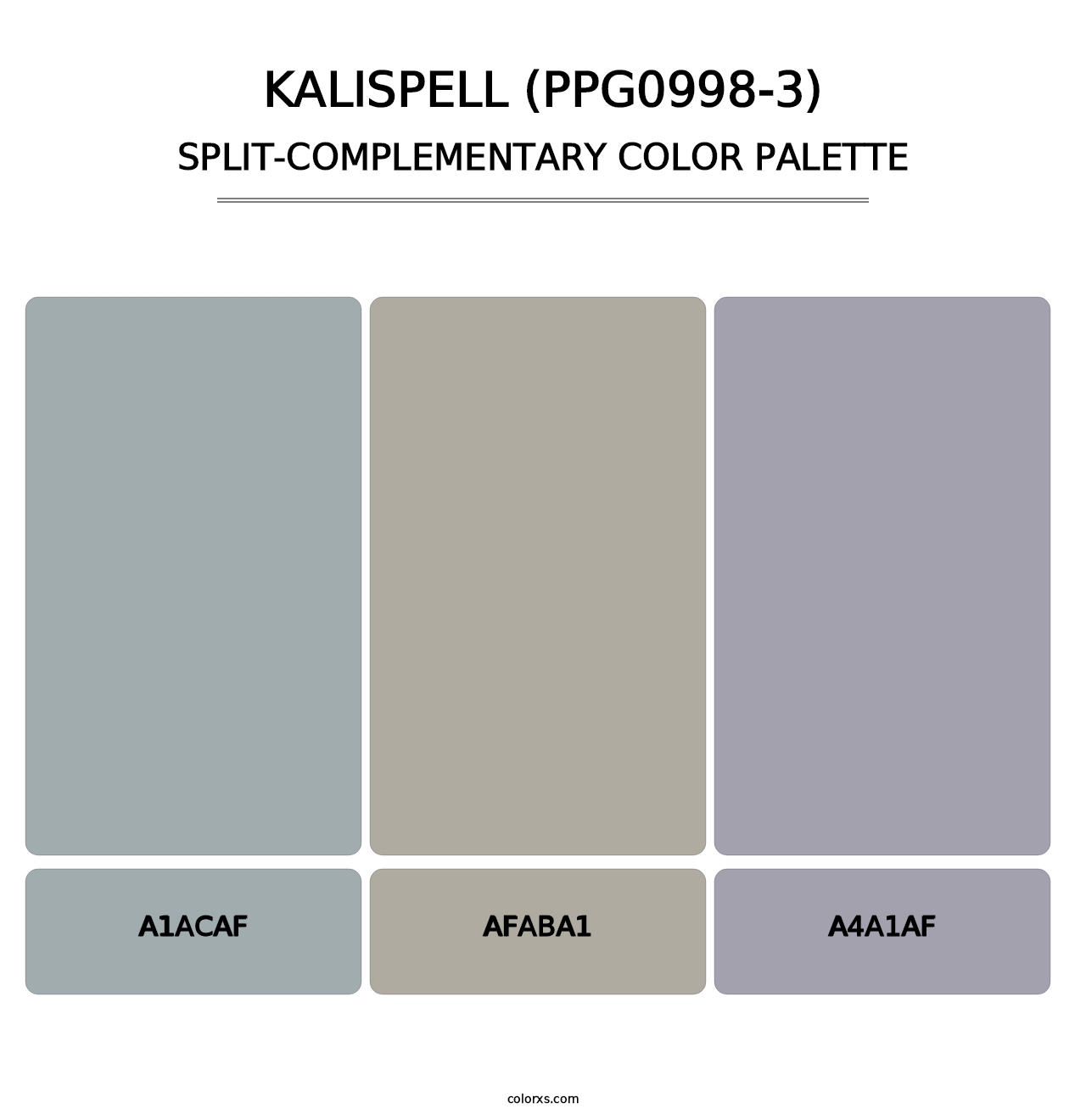 Kalispell (PPG0998-3) - Split-Complementary Color Palette