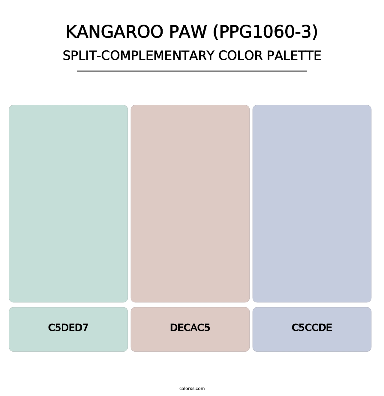 Kangaroo Paw (PPG1060-3) - Split-Complementary Color Palette