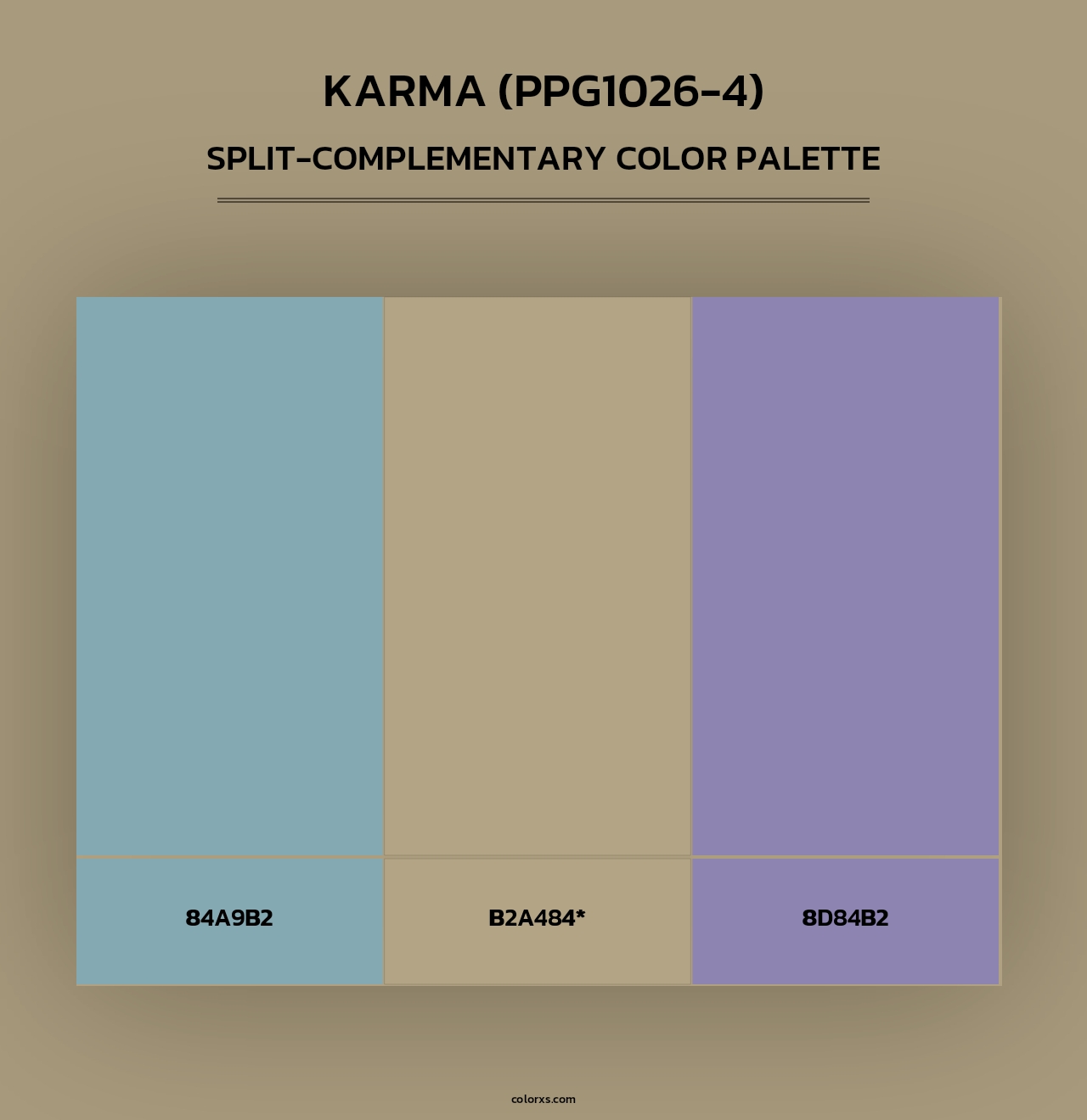 Karma (PPG1026-4) - Split-Complementary Color Palette