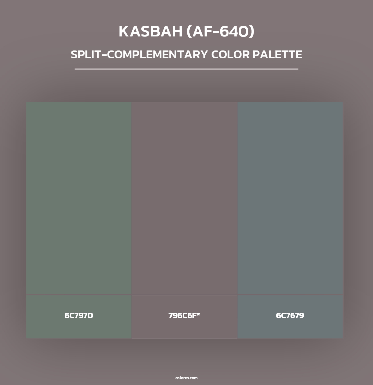 Kasbah (AF-640) - Split-Complementary Color Palette
