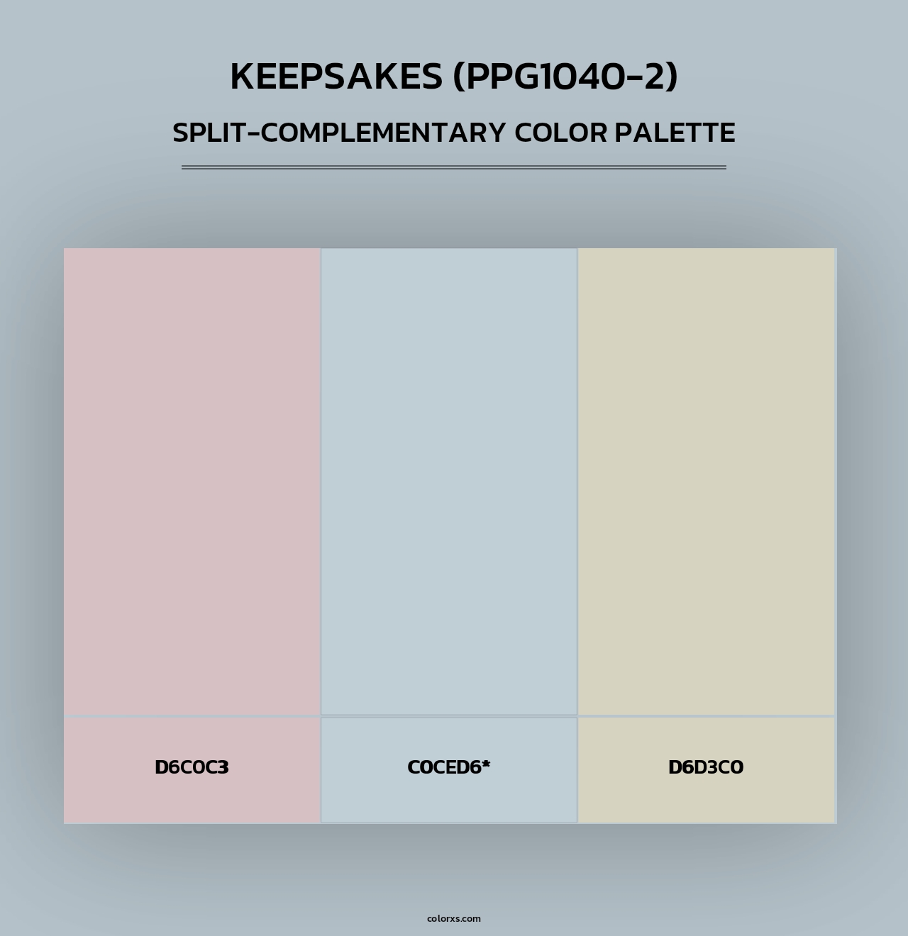 Keepsakes (PPG1040-2) - Split-Complementary Color Palette