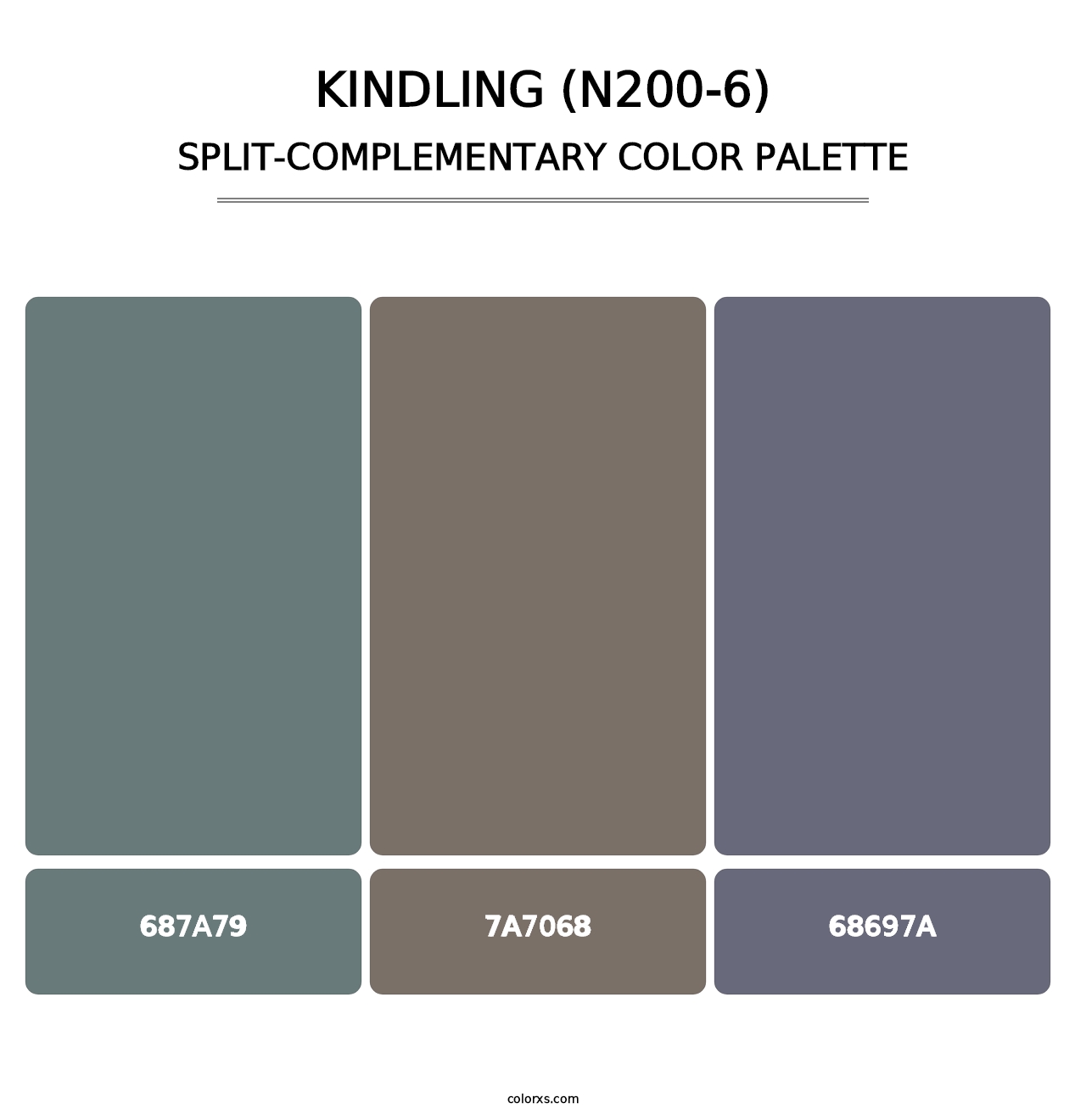 Kindling (N200-6) - Split-Complementary Color Palette