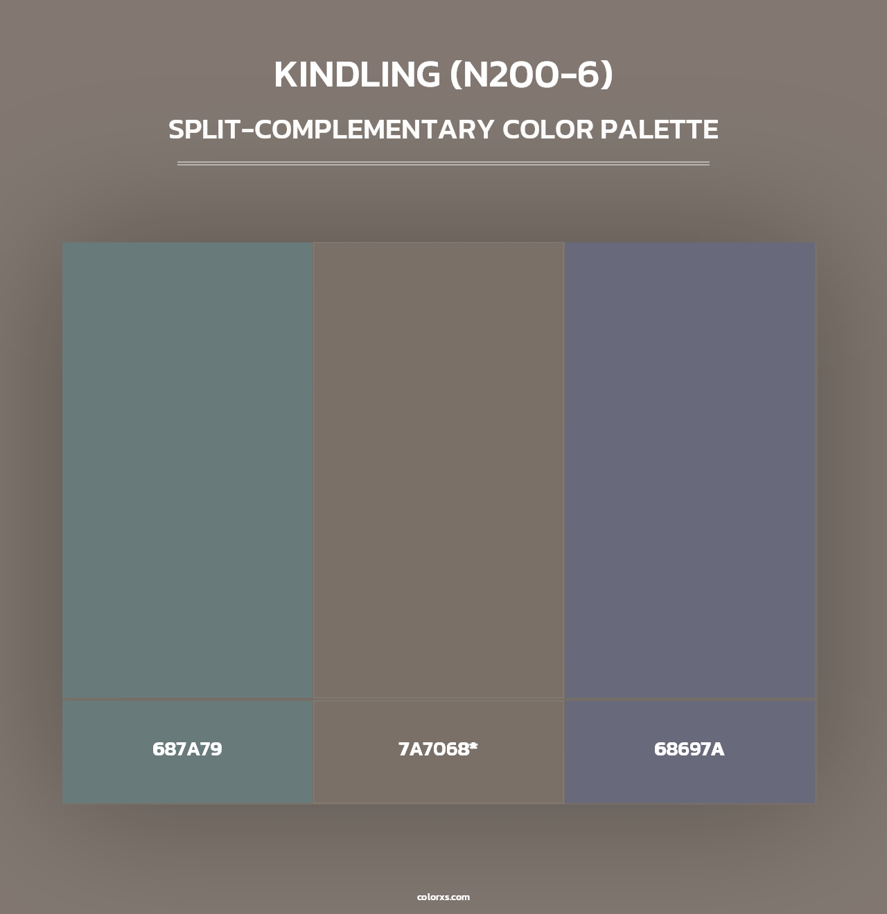 Kindling (N200-6) - Split-Complementary Color Palette