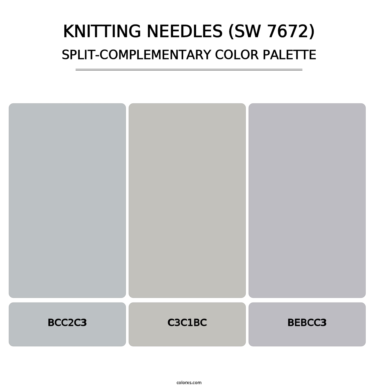 Knitting Needles (SW 7672) - Split-Complementary Color Palette