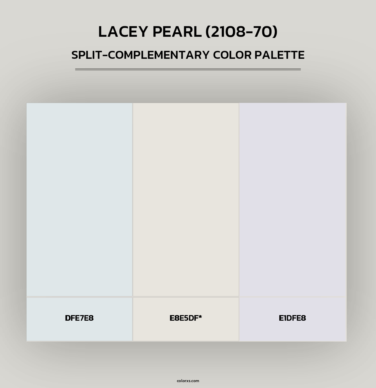 Lacey Pearl (2108-70) - Split-Complementary Color Palette